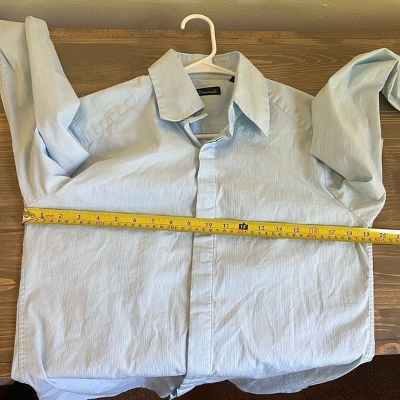 7 Diamonds Mens Small Light Blue Long Sleeve Button Up Shirt - Picture 4 of 8